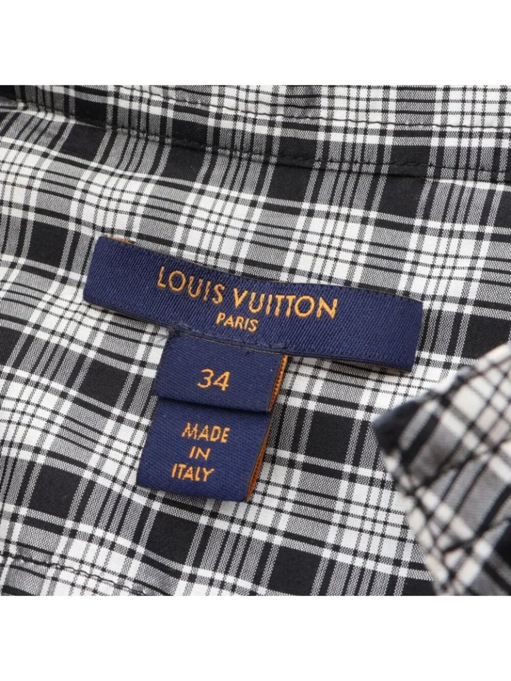 Louis Vuitton Check Lace Long Sleeve Mq5 Cotton Shirt